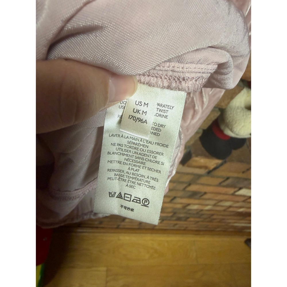 Pilcro Anthropologie Velvet Crushed Button Up Top Women's M Pink Long Sleeve - Picture 3 of 6